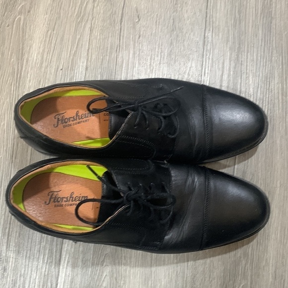 Florsheim Black Lesther CENTER Cap Toe Lace-Up Oxfords size‎ 10D main image 5